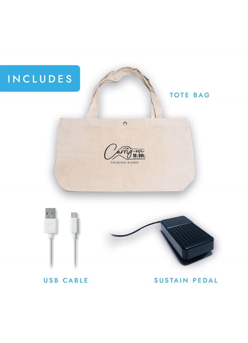 CARRY-ON-FP88-BK 88 Key Folding Piano Black - Image 5