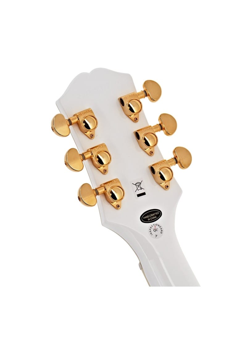 Epiphone EILC-AW Les Paul Custom Alpine White - Image 5