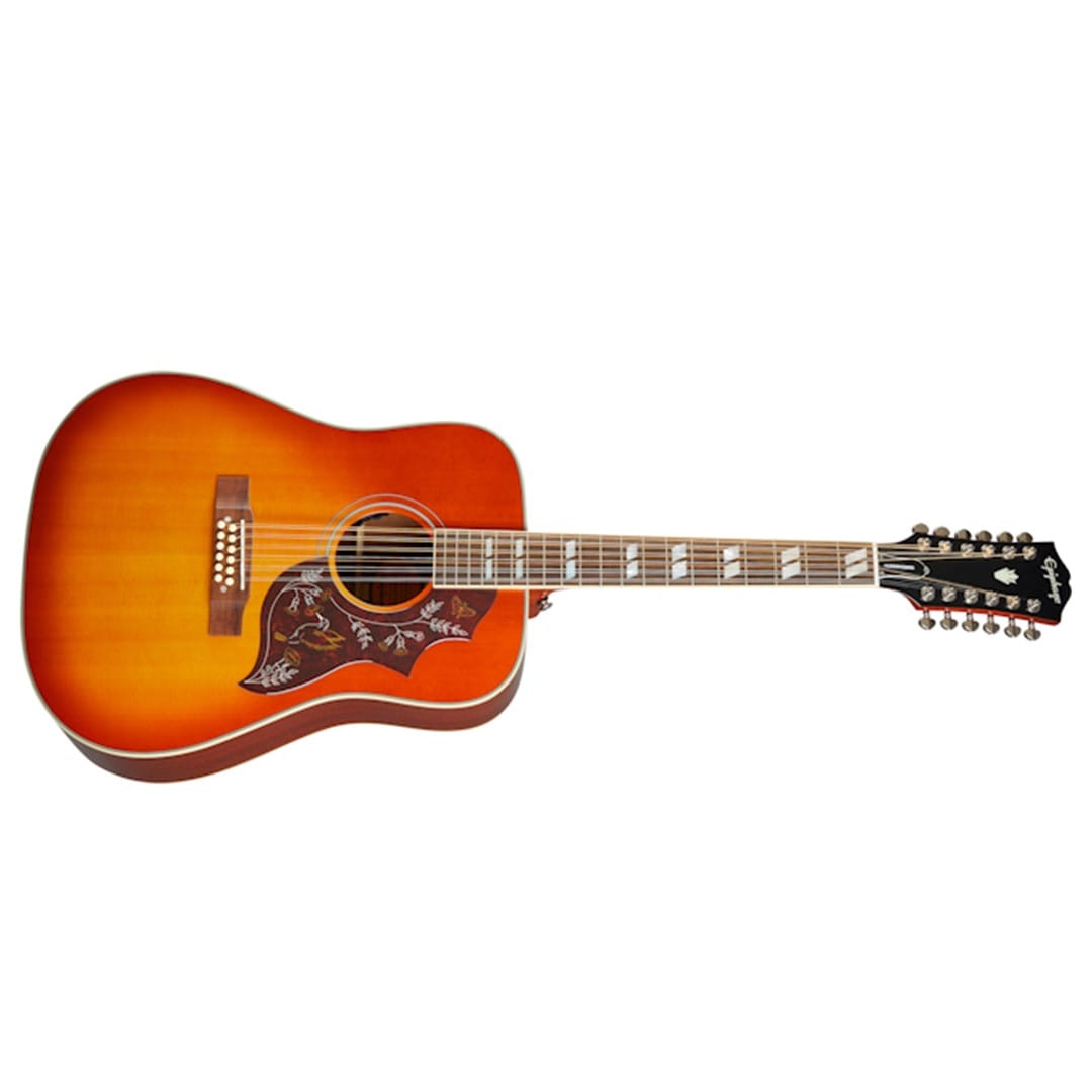 Epiphone EEH12-FCN Hummingbird Pro 12-String Faded Cherry - Image 3
