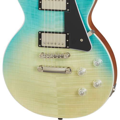 Epiphone EILMF-FCB - Les Paul Modern Figured, Caribbean Blue Fade - Image 4