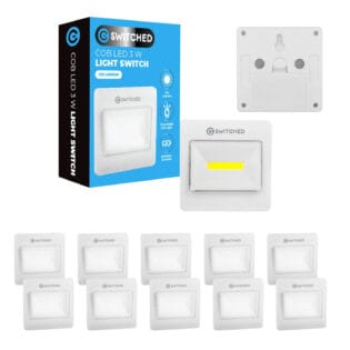 Set of 10 Switched 120 Lumen LED Light Switch