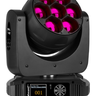 BEAMZPRO MHL740 LED MOVING HEAD ZOOM 7x 40W RGBW [2 IN A FLIGHTCASE]