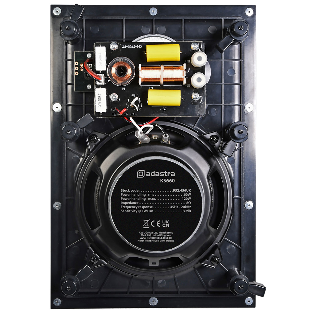 ADASTRA KS660 PASSIVE INWALL SPEAKER 6.5INCH WHITE 60W - Image 3