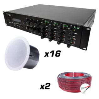 High Power Commercial Sound Package (8 Zone)