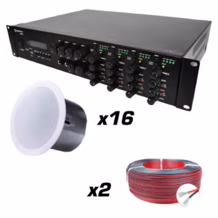 High Power Commercial Sound Package (8 Zone)