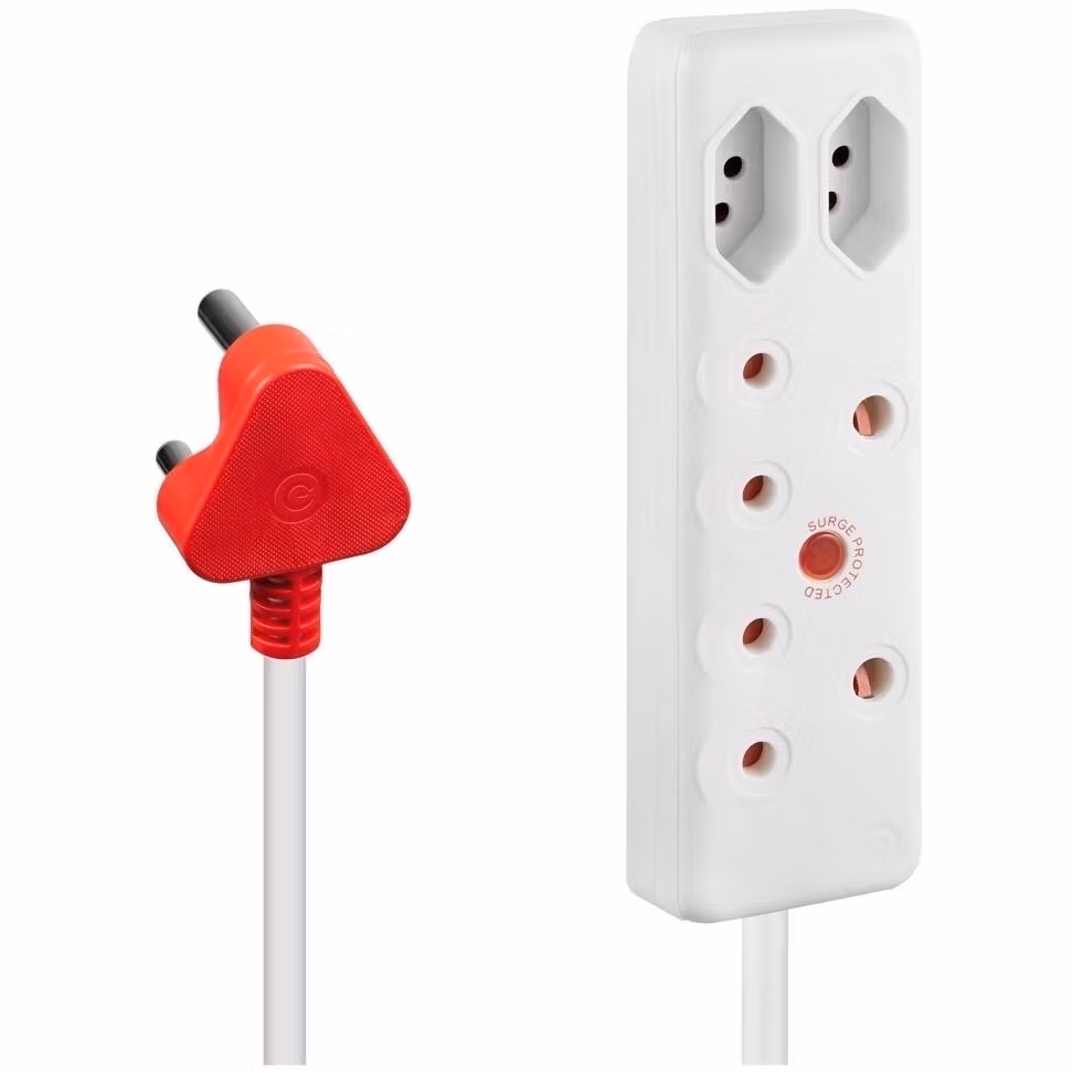 Switched 4-way Medium Surge Protection Multiplug with 5m Cord