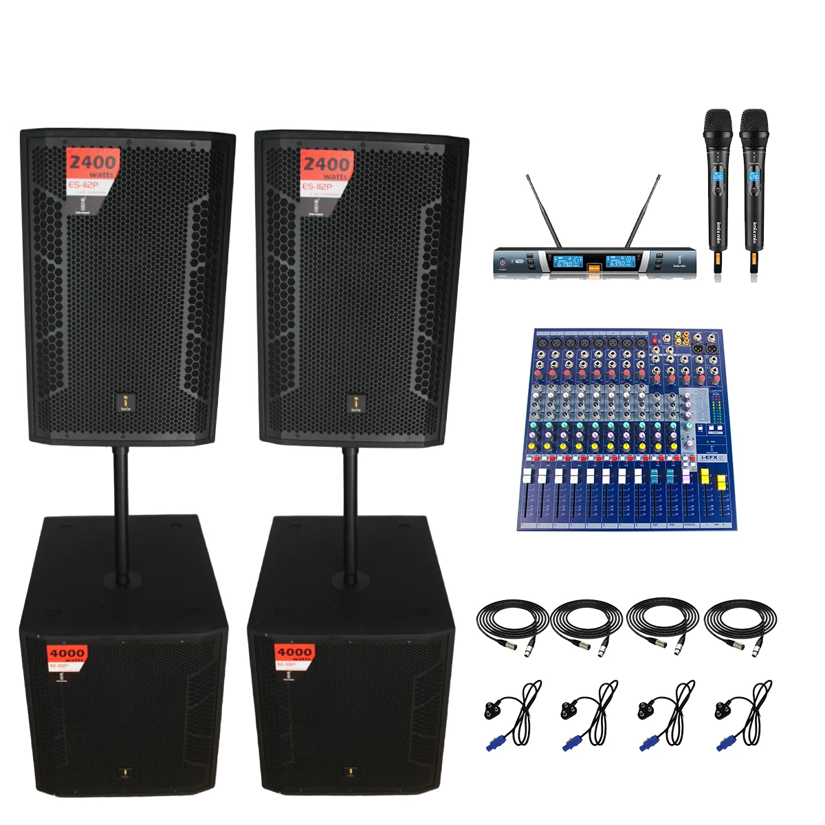 Imix ES115P and M18P Active Speaker Combo