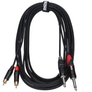 Enova EC-A3-CLMPLM-1 1m RCA Jack Adapter Cable Stereo