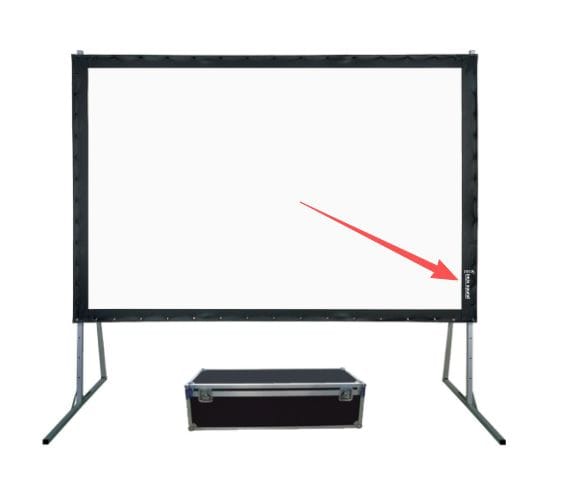 Imix Folding Projector Screen with Flight Case (Front + Rear Projection) - Image 6