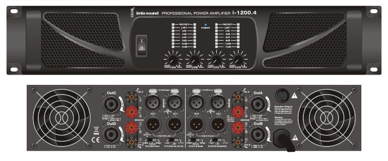 Imix IMI1200.4 4 Channel Power Amplifier