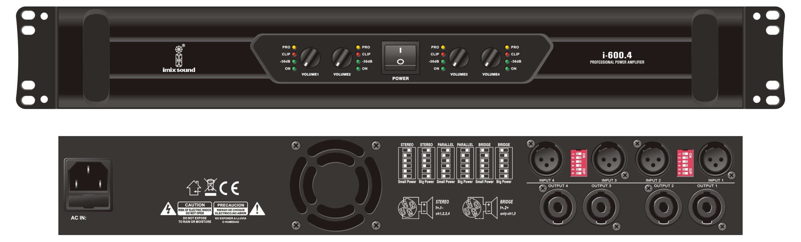 Imix I-600.4 Power Amplifier