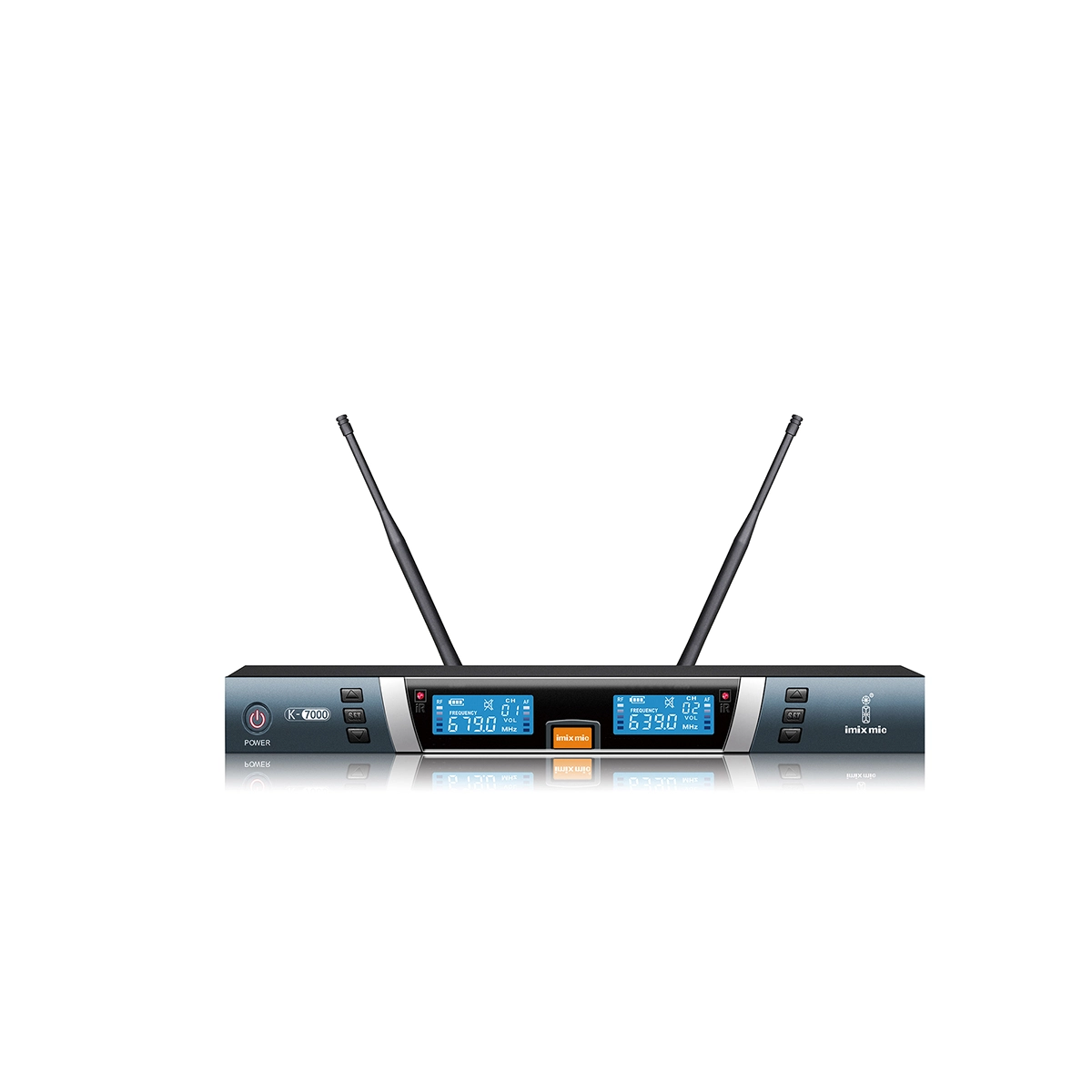 Imix K-7000 UHF Dual Wireless Microphone - Image 2