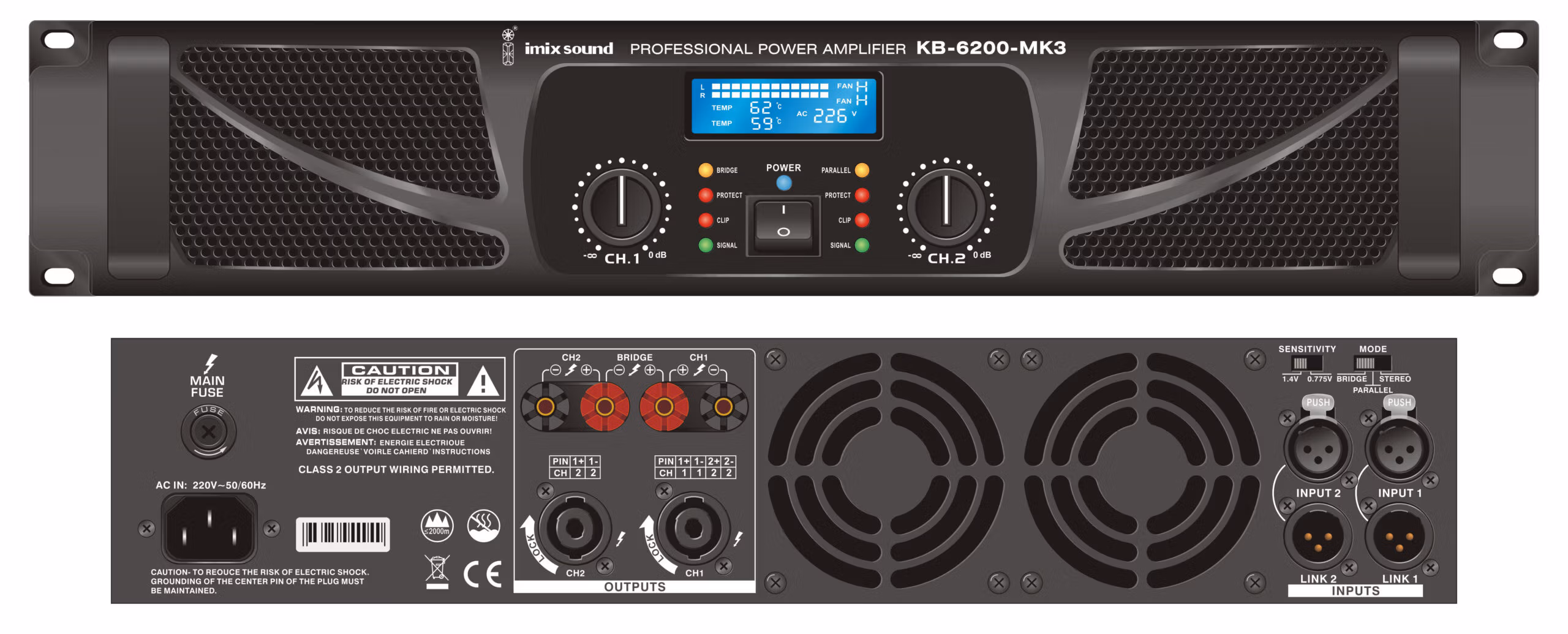 Imix KB-6200-MK3 Power Amplifier