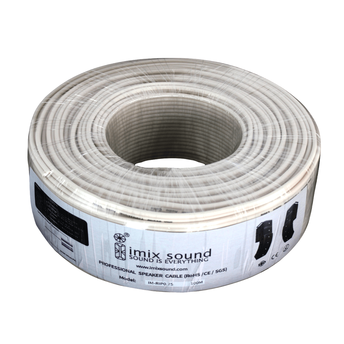 IM-RIP-0.75 100 Meter Figure-8 Speaker / Power Cable