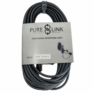 Pure Link PLK-XLR15 XLR Male to XLR Female Microphone Cable – 15 Meter