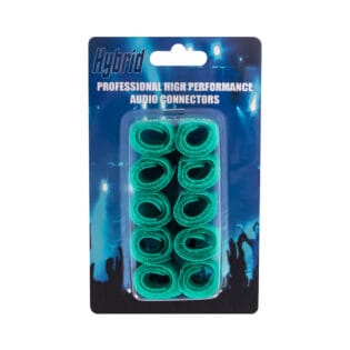 Hybrid Velcro Cable Straps 150mm Green