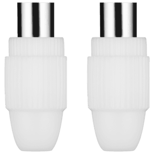 Volkano 1x Male 1x Female Coax Plugs