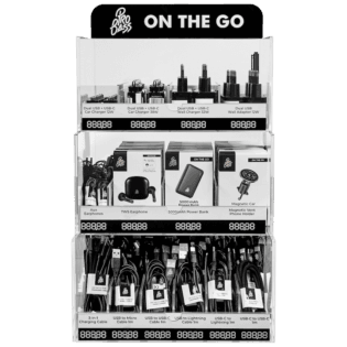 Pro Bass On The Go PDQ Acrylic stand 14pc - 3 TIER - not stocked