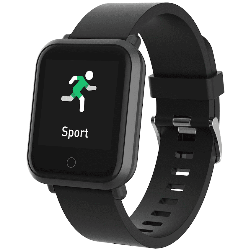 Volkano Active Tech Serene Series Watch with Heart Rate Monitor - Black
