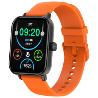 Volkano Chroma Series Smartwatch with Orange Strap