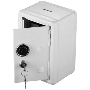 Volkano Kids Iron Series Money Saving Vault - White