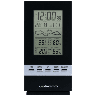 Volkano Dew Series Weather Station - Black