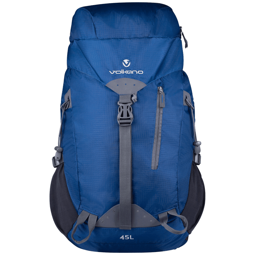 Volkano Glacier 45L Hiking Backpack Blue