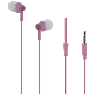 Pro Bass Genesis Series Packaged Aux Earphone No Microphone - Pink