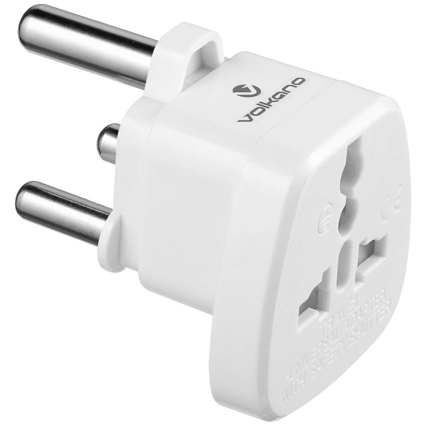 Volkano Traveller SA series travel plug UK/other socket to 15A SA plug