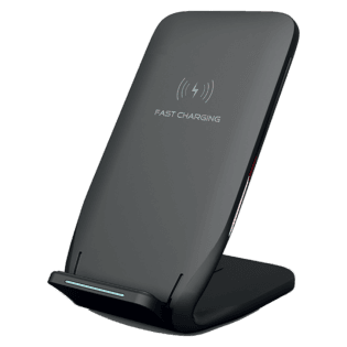 Volkano Pylon Series Upright Fast Wireless Charger - Black