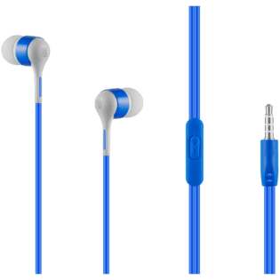 Pro Bass Swagger 2.0 Series - Boxed Auxiliary Earphone with Mic - Blue