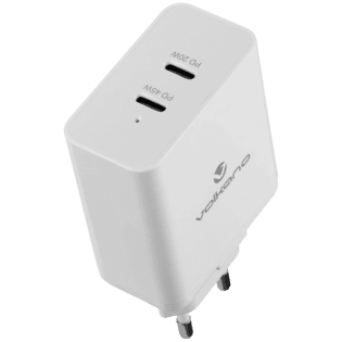 Volkano Potent Duo Series 65w Dual PD Compact Wall Charger