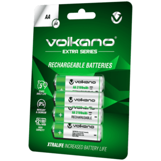 Volkano Extra Series Rechargeable AA Batteries (Pack of 4)