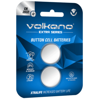Volkano Extra Series CR2032 Pack of 2 Batteries