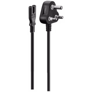 Volkano Presto series Power Cable Figure 8  to SA 3pin 1.8m 2.5A - black
