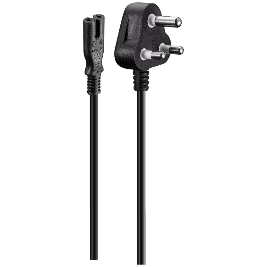 Volkano Presto series Power Cable Figure 8 to SA 3pin 1.8m 2.5A - black