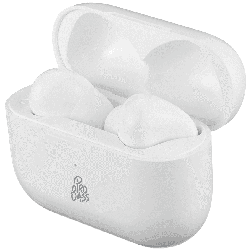 Pro Bass Pulse Buds True Wireless Earphones with Charging Case - White