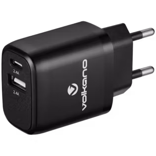 Volkano On-the-Go USB and Type-C Wall Charger