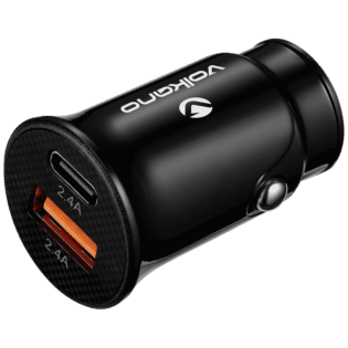 Volkano On-The-Go Dual USB Car Charger 12w