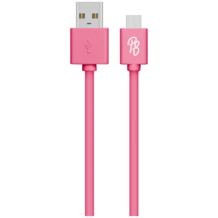 Pro Bass Power Series Boxed Round Micro USB Cable - Pink