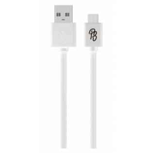 Pro Bass Power Series Boxed Round Micro USB Cable - White