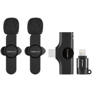 VolkanoX Prodigy Series Wireless Lavalier Microphone - Black