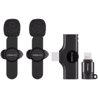 VolkanoX Prodigy Series Wireless Lavalier Microphone - Black