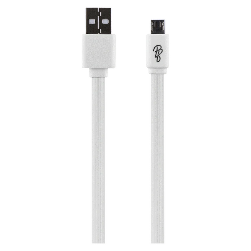 Pro Bass Energize Series Packaged Micro USB Cable - White