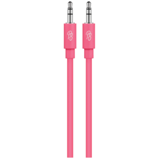Pro Bass Unite Series - Boxed Auxiliary Cable - Pastel Pink 1m