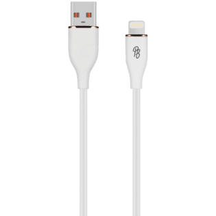 Pro Bass FlexiCord Series 2m USB to Lightning Charging Cable - White