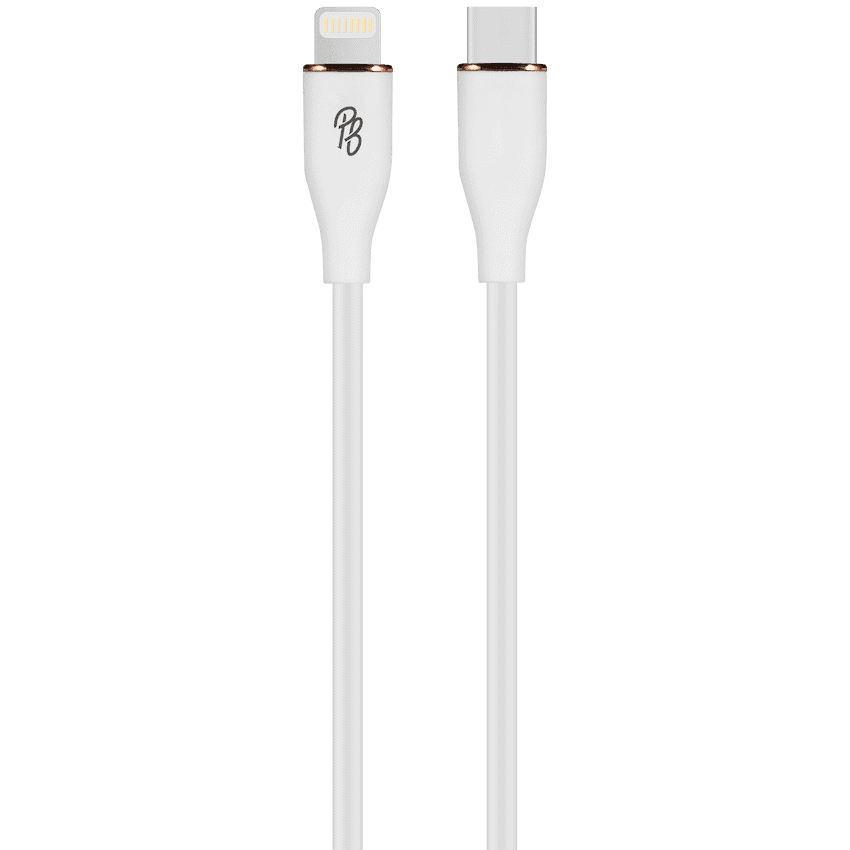 Pro Bass FlexiCord Series 2m 27w Type-C to Lightning Charging Cable - White