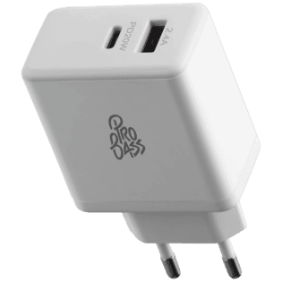 Pro Bass RapidCharge Series 32w Dual USB and Type-C Wall Charger