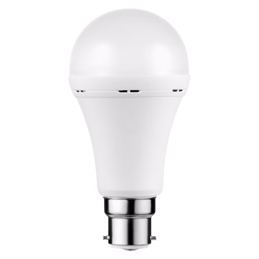 Switched 9w A60 Rechargeable LED Light Bulb - B22 - Cool White