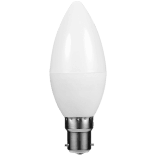 SWITCHED 5W Candle LED Light Bulb B22 - Warm White